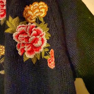 Torrid Embroidered Sweater Cardigan